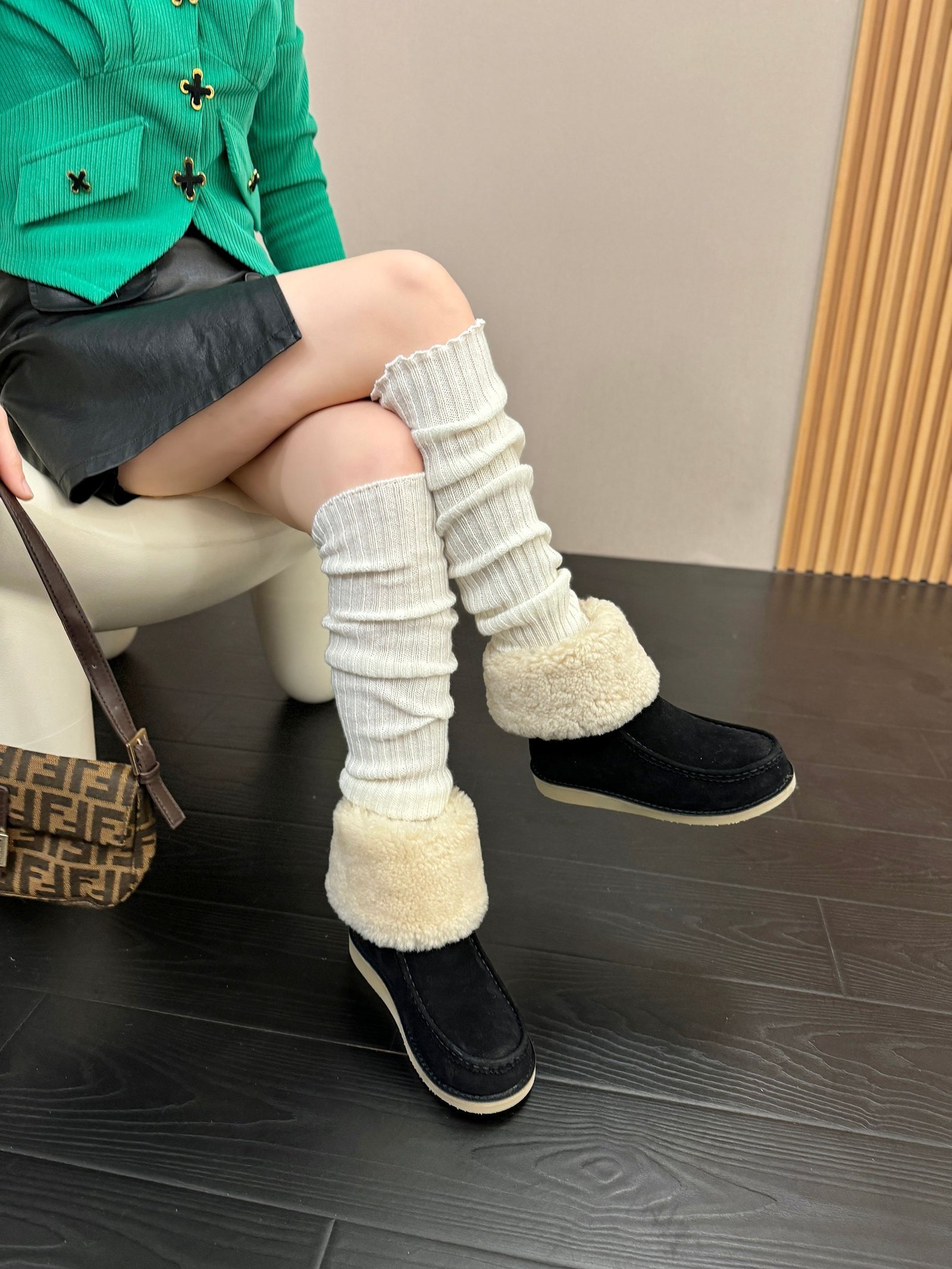 Chloe's new snow boots are now available.