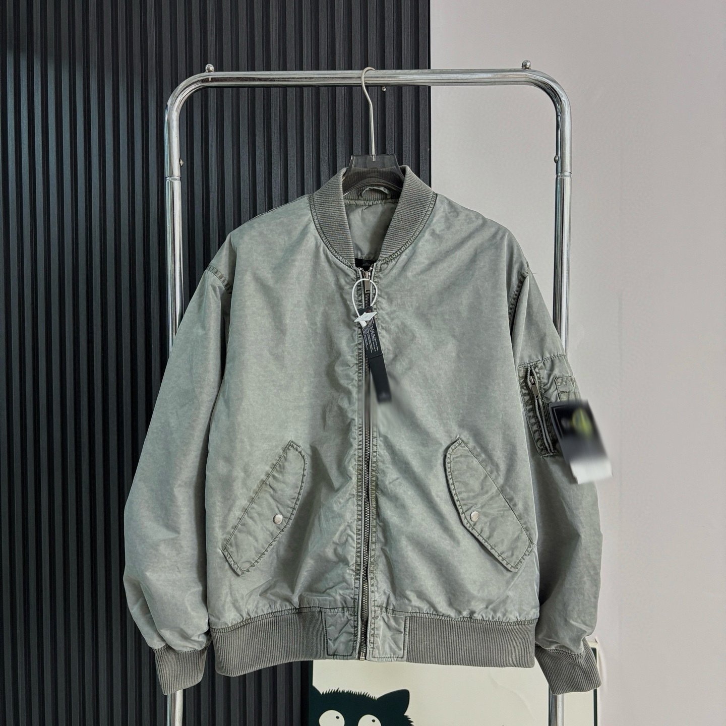 Stone Island Autumn/Winter Casual Bomber Jacket Coat Warm Baseball Jacket Cotton Coat for Men and Women