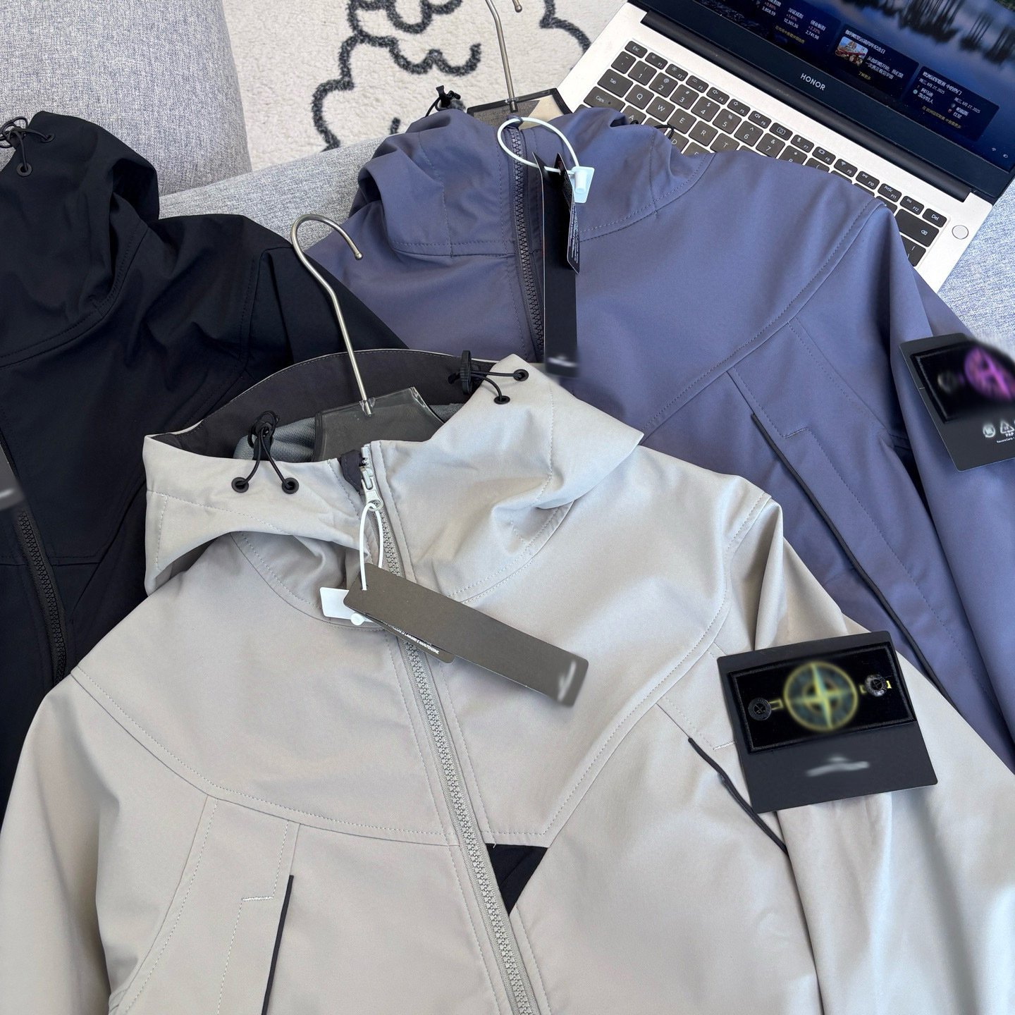 Stone Island softshell outdoor waterproof jacket