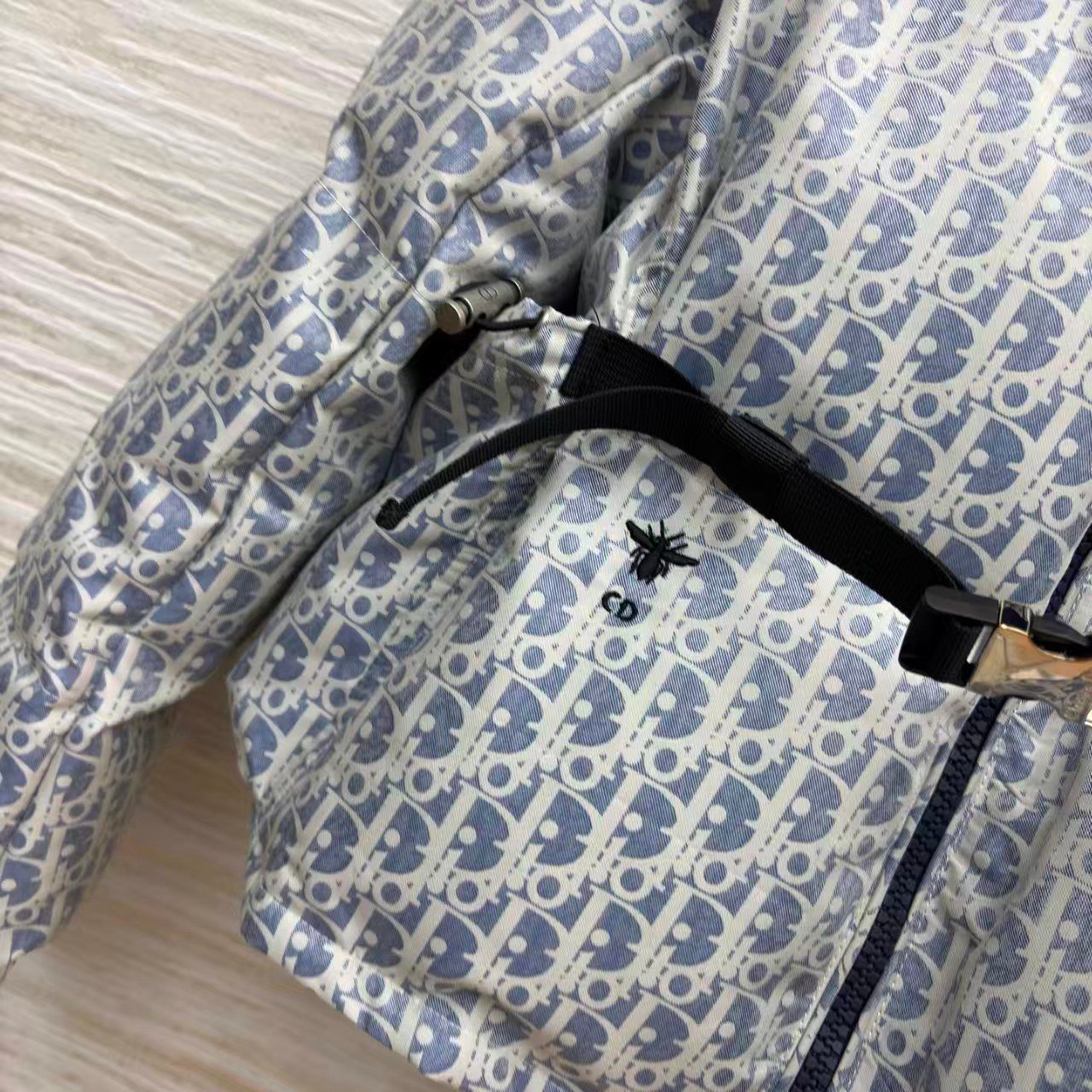 Dior Winter New Collection Classic Monogram Jacquard Slim Fit Warm Short Down Jacket for Women