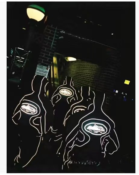 Men's Cross-Border Reflective Striped Loose-Fitting Alcatraz Set Heavy Small Hook Waterproof Windbreaker