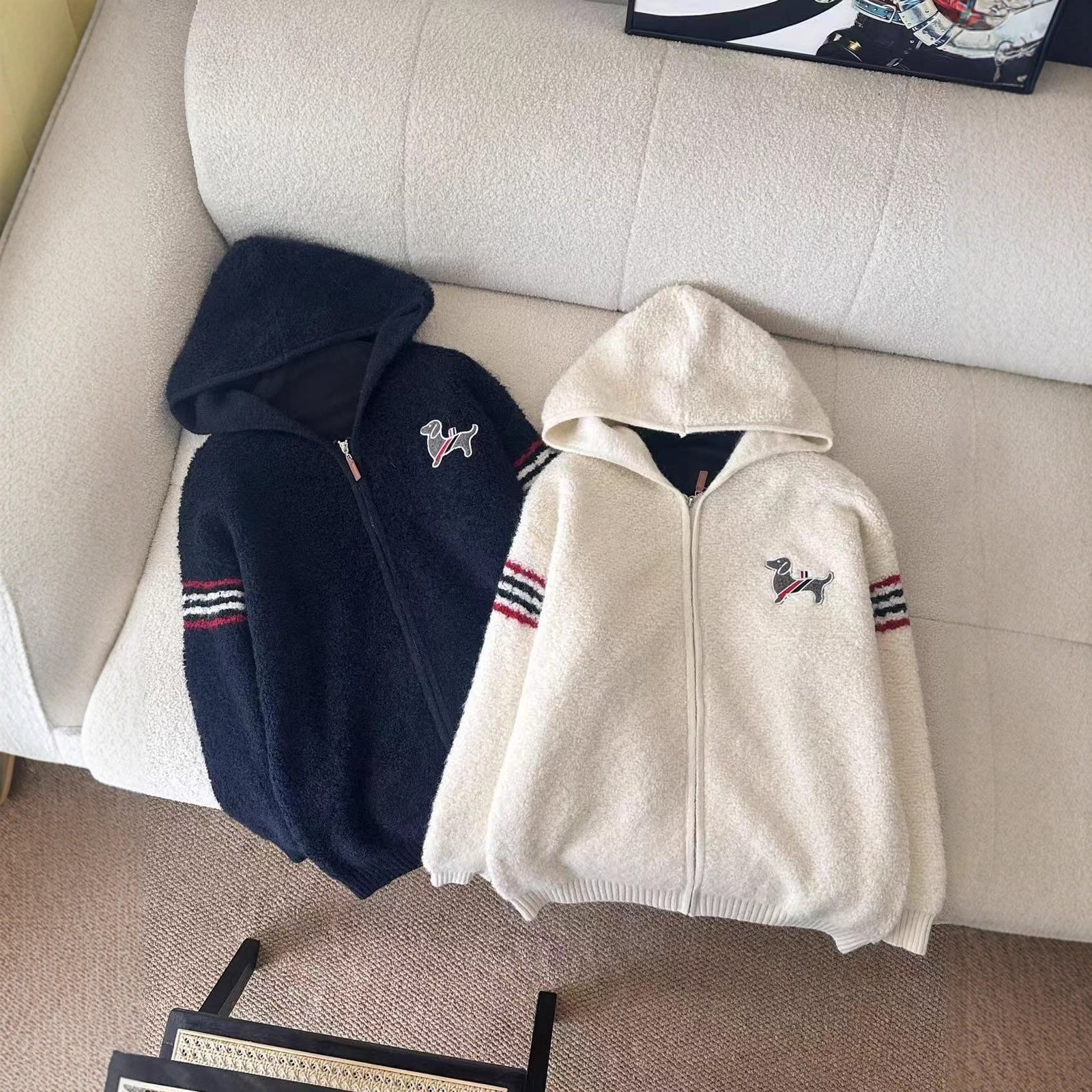 our Stripes Soft and Lazy Hooded Cardigan