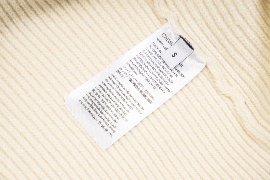 CK Korean style trendy men's and women's couple outfits, new embroidered letter loose wool sweater, round neck knitwear