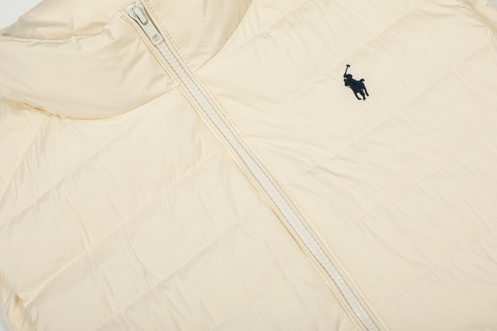 RL Ralph Lauren Women's Classic Lightweight Down Vest with Embroidered Warm Stand Collar, Casual and Versatile