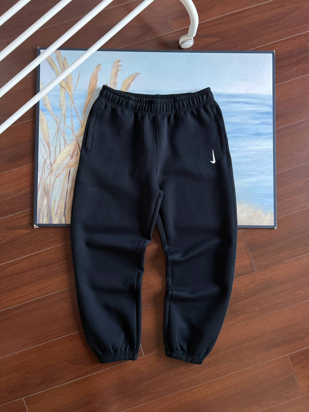 Nike collaboration autumn/winter sweatpants, sporty casual couple pants
