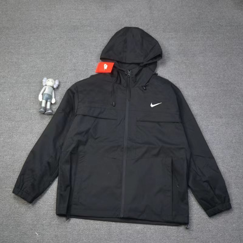 Nike hooded jacket, casual outdoor windbreaker jacket.