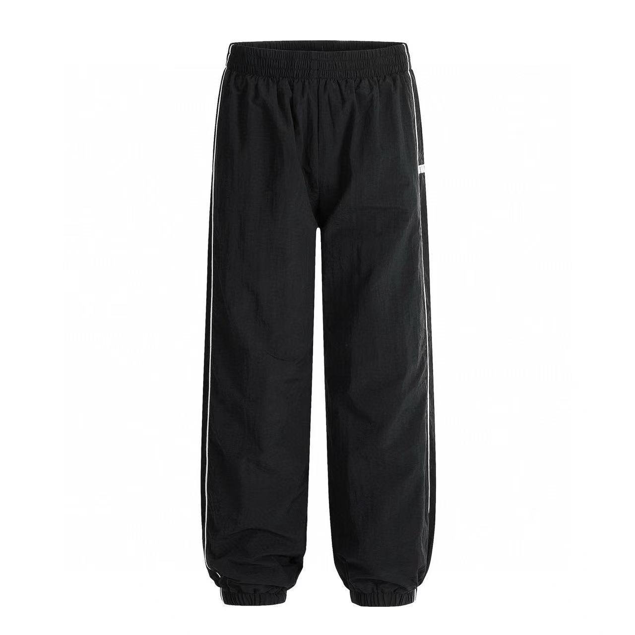 Sixpm/6PM Woven Reflective Sporty Patchwork Embroidered Letter Label Set Corduroy Fabric