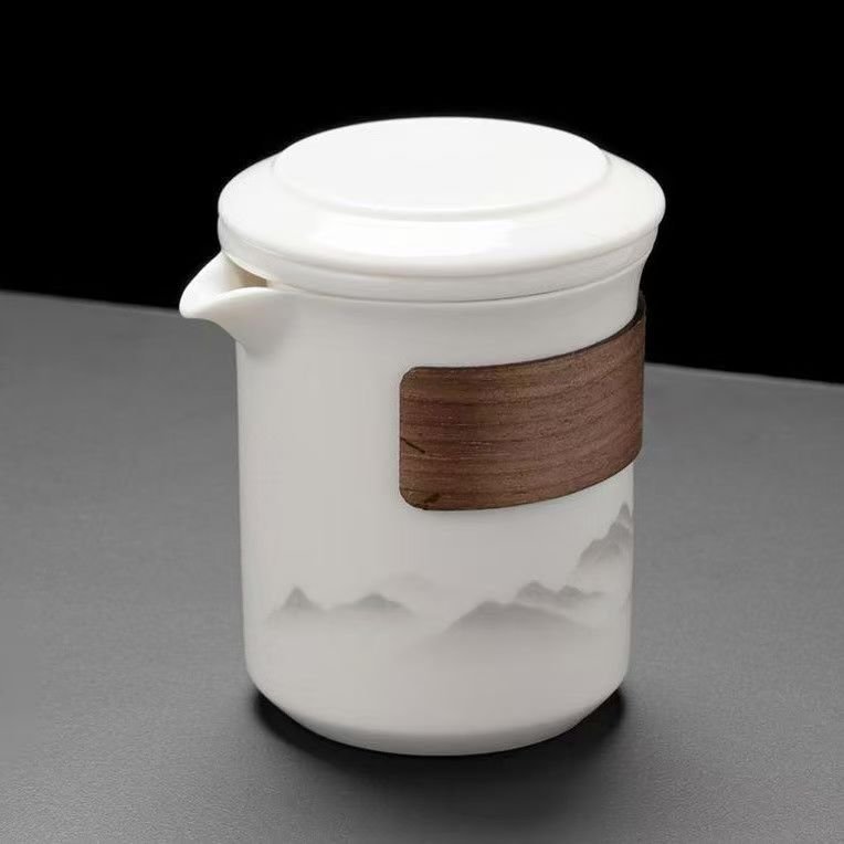 Ceramic Master Cup, Single Cup, Jade White Porcelain, Special Tea Cup for Home Use, Individual Tea Cup, Gift Box