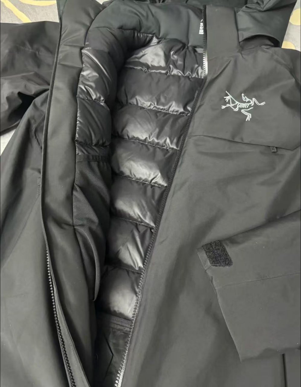 Arc'teryx down jackets, hoodies, coats