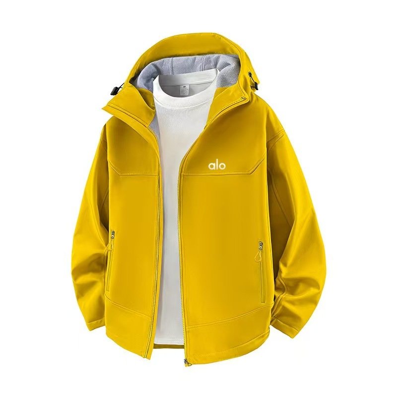 Alo Spring/Autumn New Men's Jacket Trendy Thin Windbreaker Hooded Couple Style