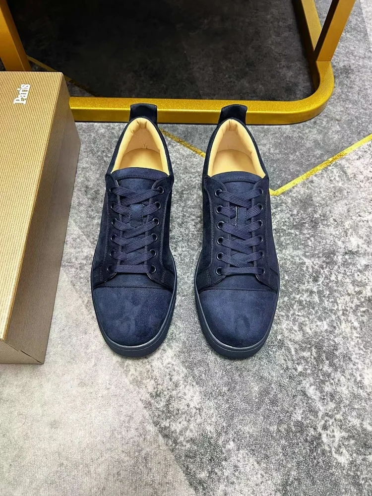 LuxuryBrand Classic Navy Blue Suede Sneakers [14 styles]