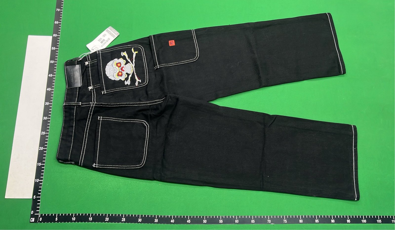 Vintage Crown Embroidered Denim Pants [22 styles]