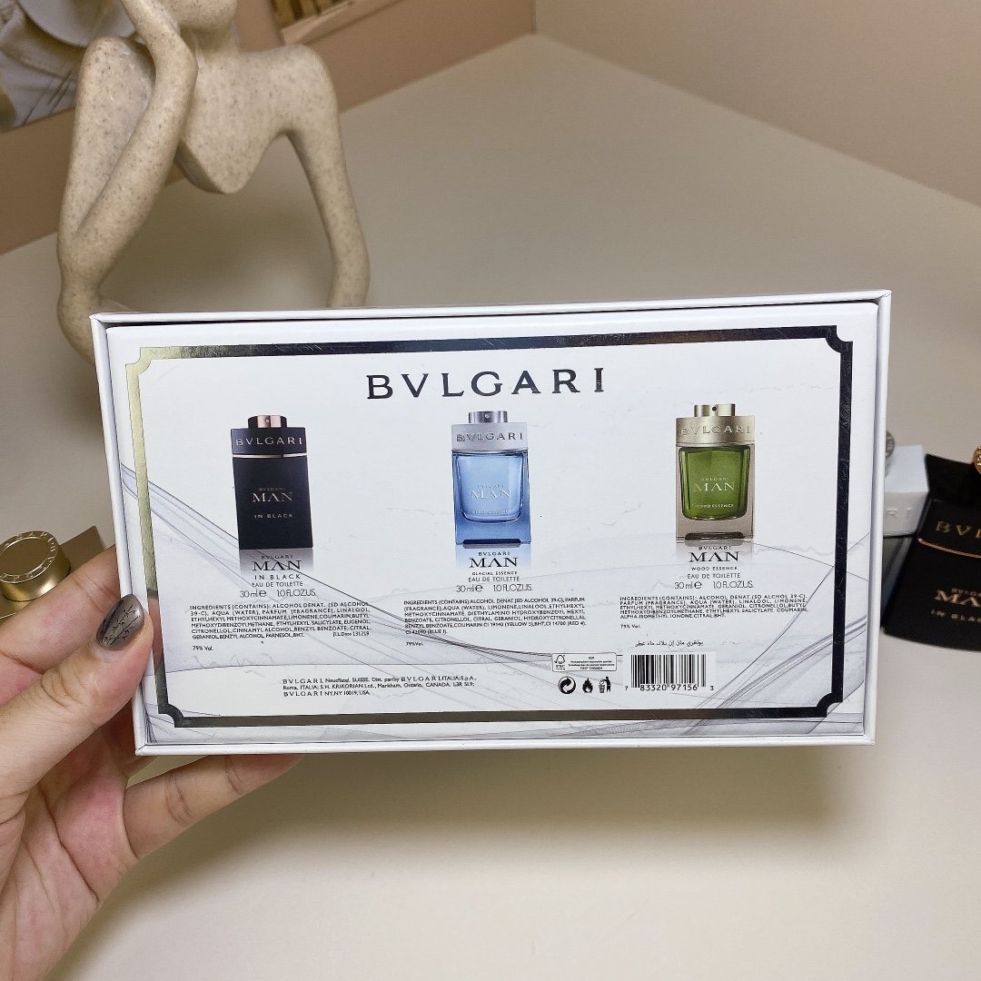 Bulgari Gentlemen's Eau de Parfum 3-piece Set (30ml x 3) with Sprayer