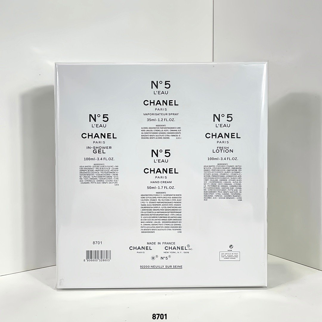 Chanel White No. 5 Full Body Fragrance Four-Piece Set