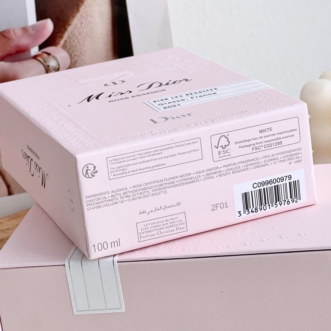 Dior perfume holographic mirror gift box