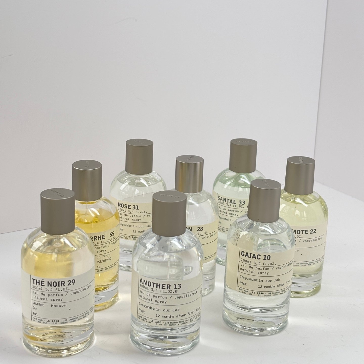 Nine perfumes from the laboratory