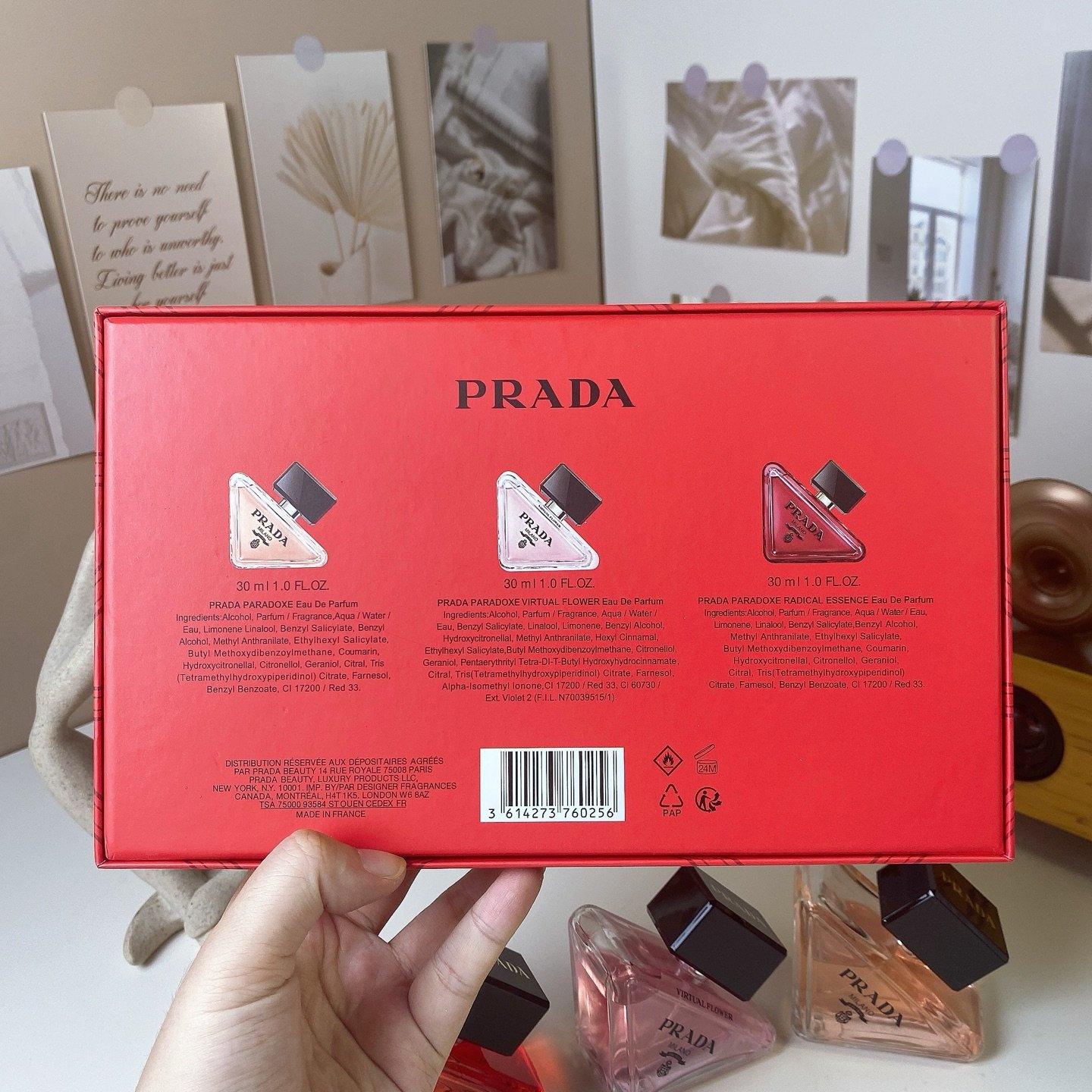 Prada Red Box Sample Set 3 (30ml x 3)