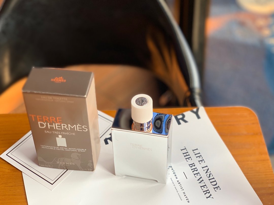 Hermès Terre d'Eau Limited Edition Silver Perfume 100ml
