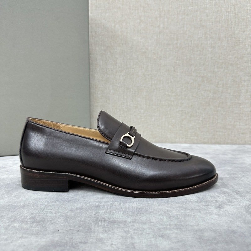 European-style new woven cowhide formal business leather shoes, men's thick-soled casual leather shoes, Derby shoes