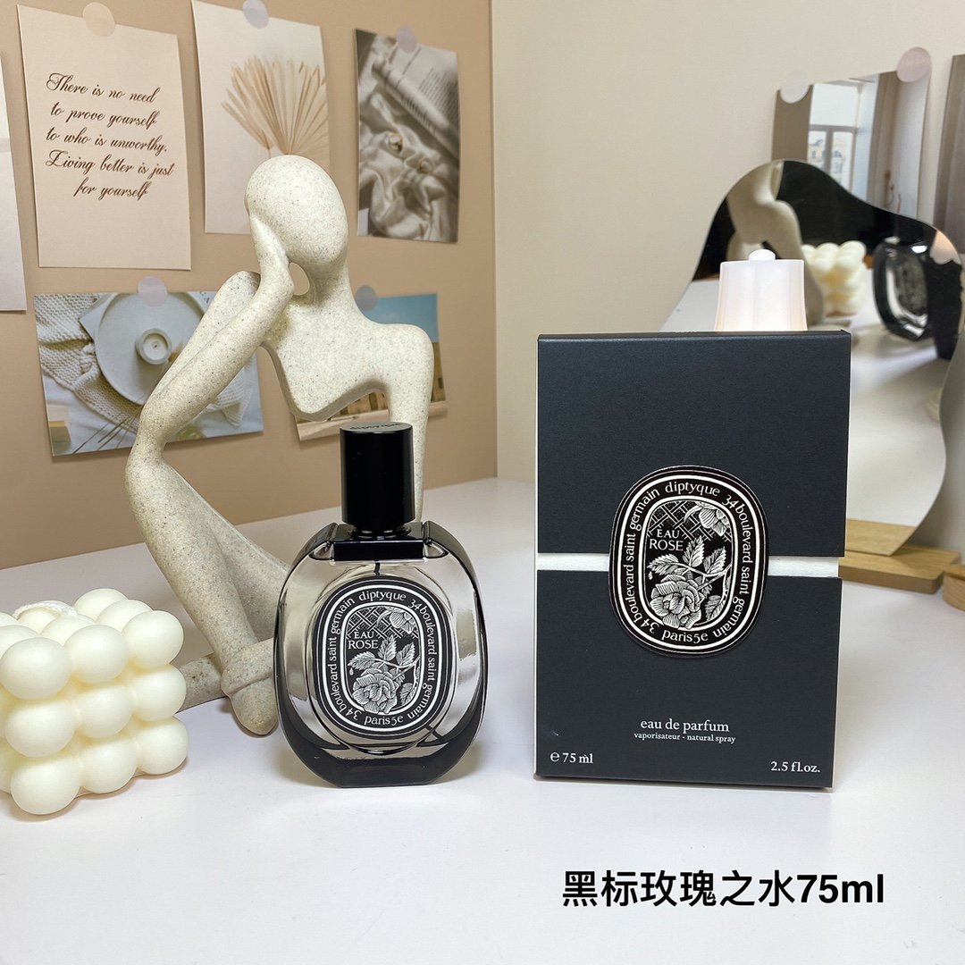 Diptych Black Label Eau de Parfum Set 75ml In Stock Scents: Eau de Parfum - L'Éclat - Fig - Eau de Toilette - Perrier - Eau de Rose - Duyère - Palau Oud