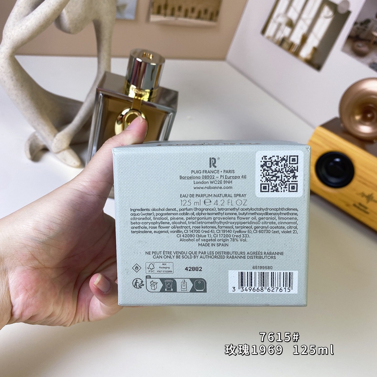 Pagaux Rose 1969 Unisex Fragrance 125ml